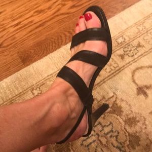 Black sandals. Anne Klein